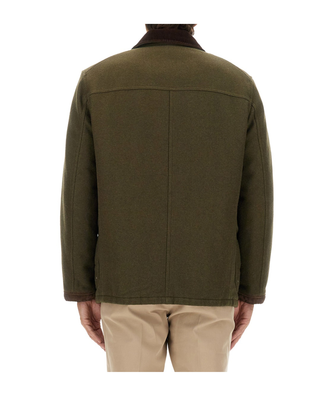 Fay Hook-fastening Patch-pocket Parka In Green