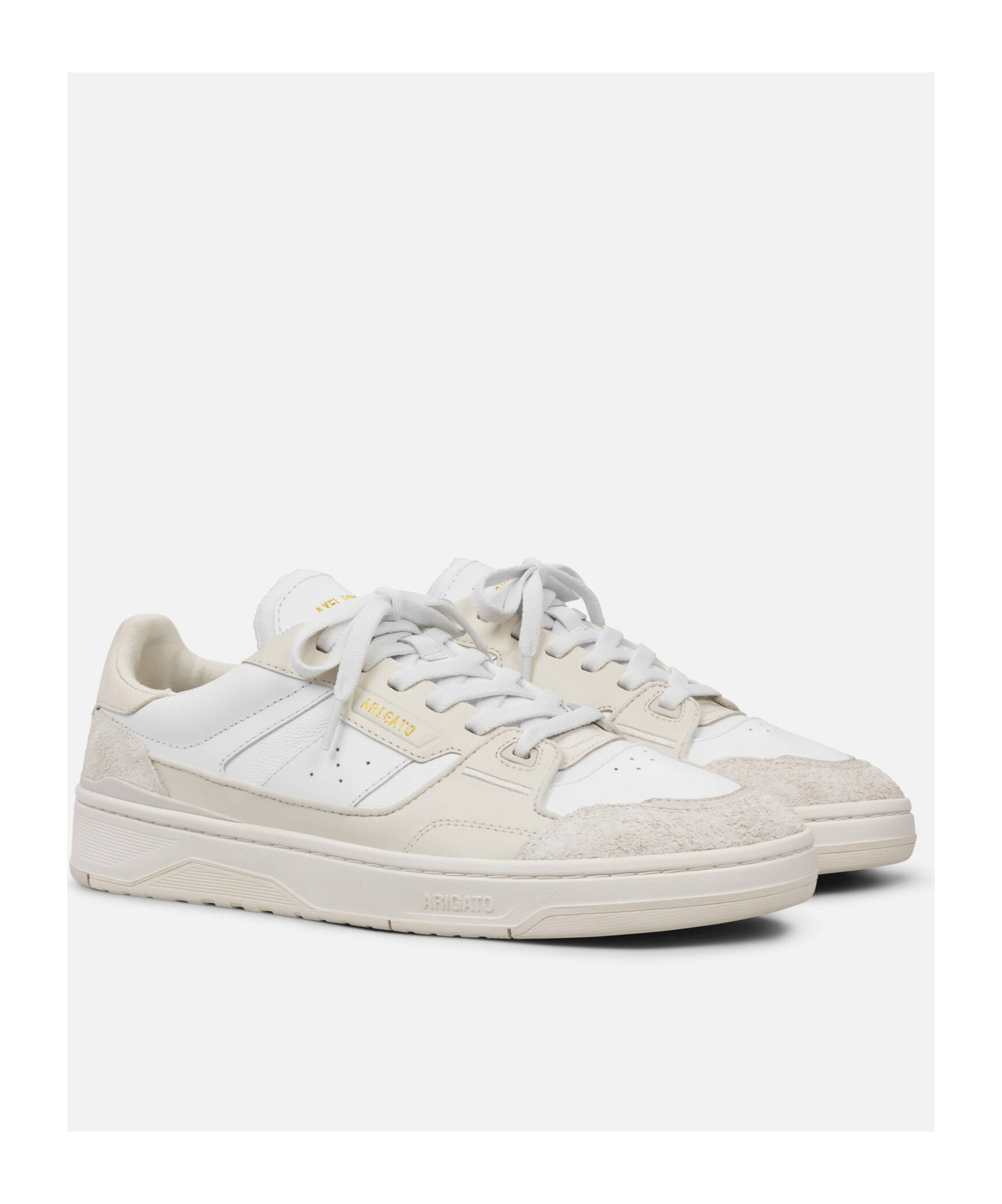 Axel Arigato Beige And White Clay Sneakers In White
