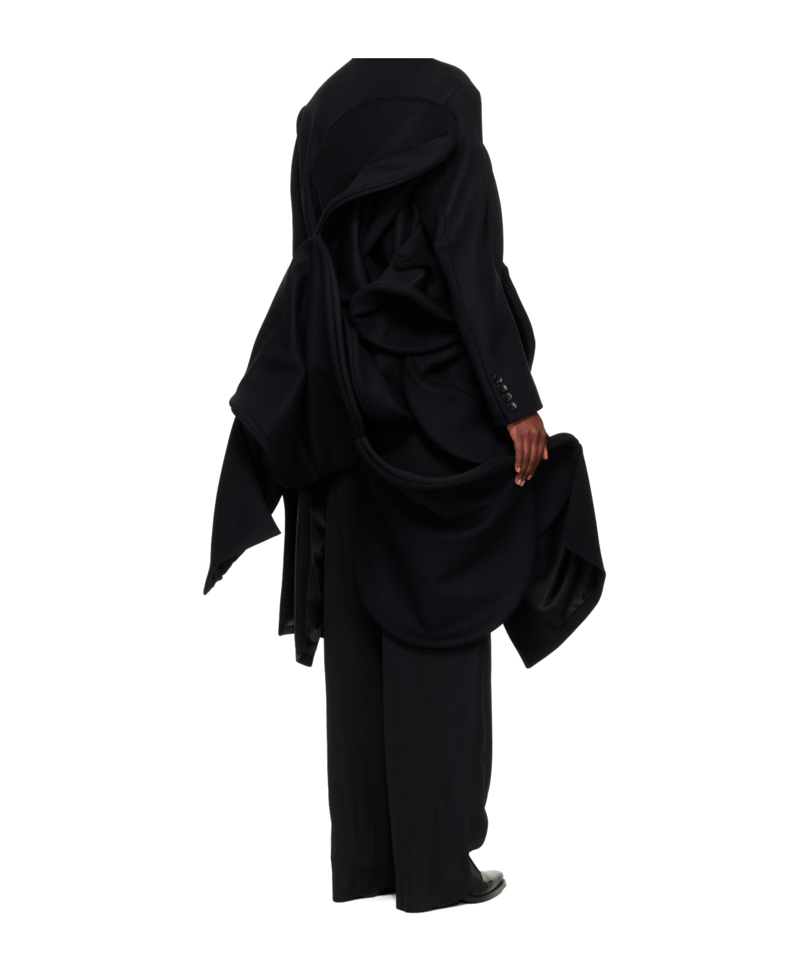 Junya Watanabe Structured Coat In Black