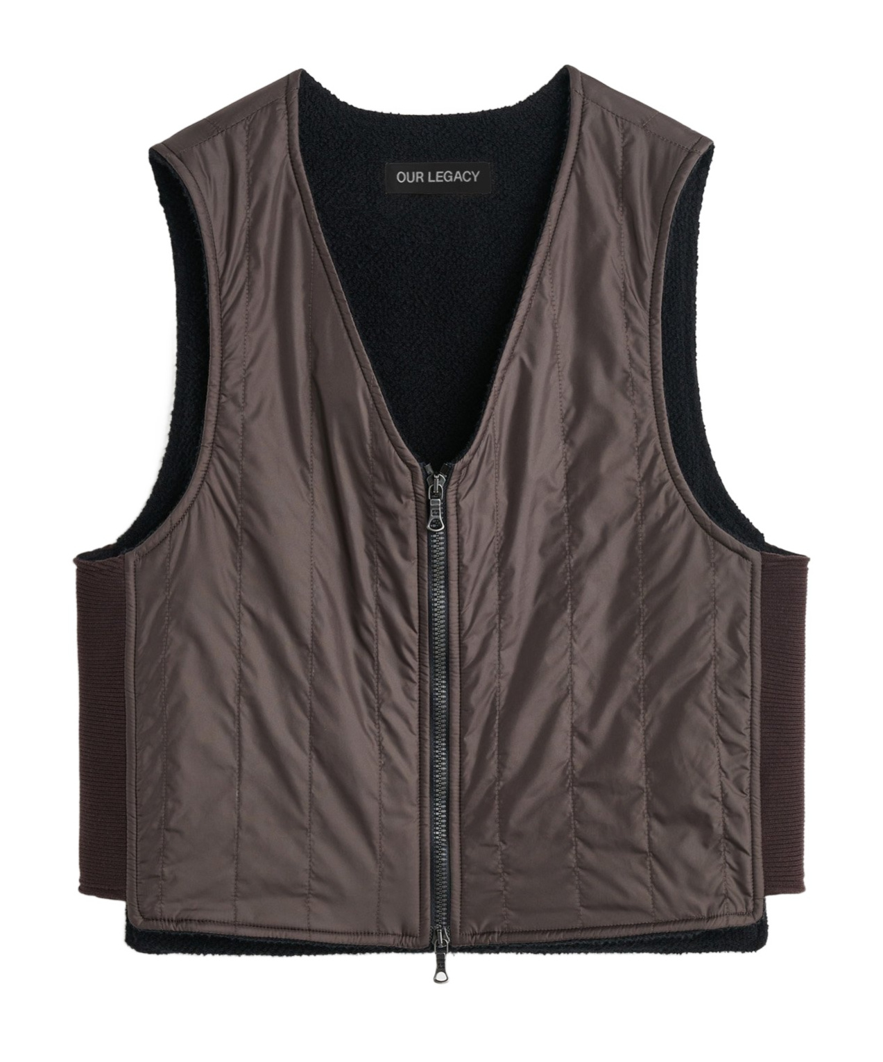 Our Legacy Liner Quilted Gilet In Black