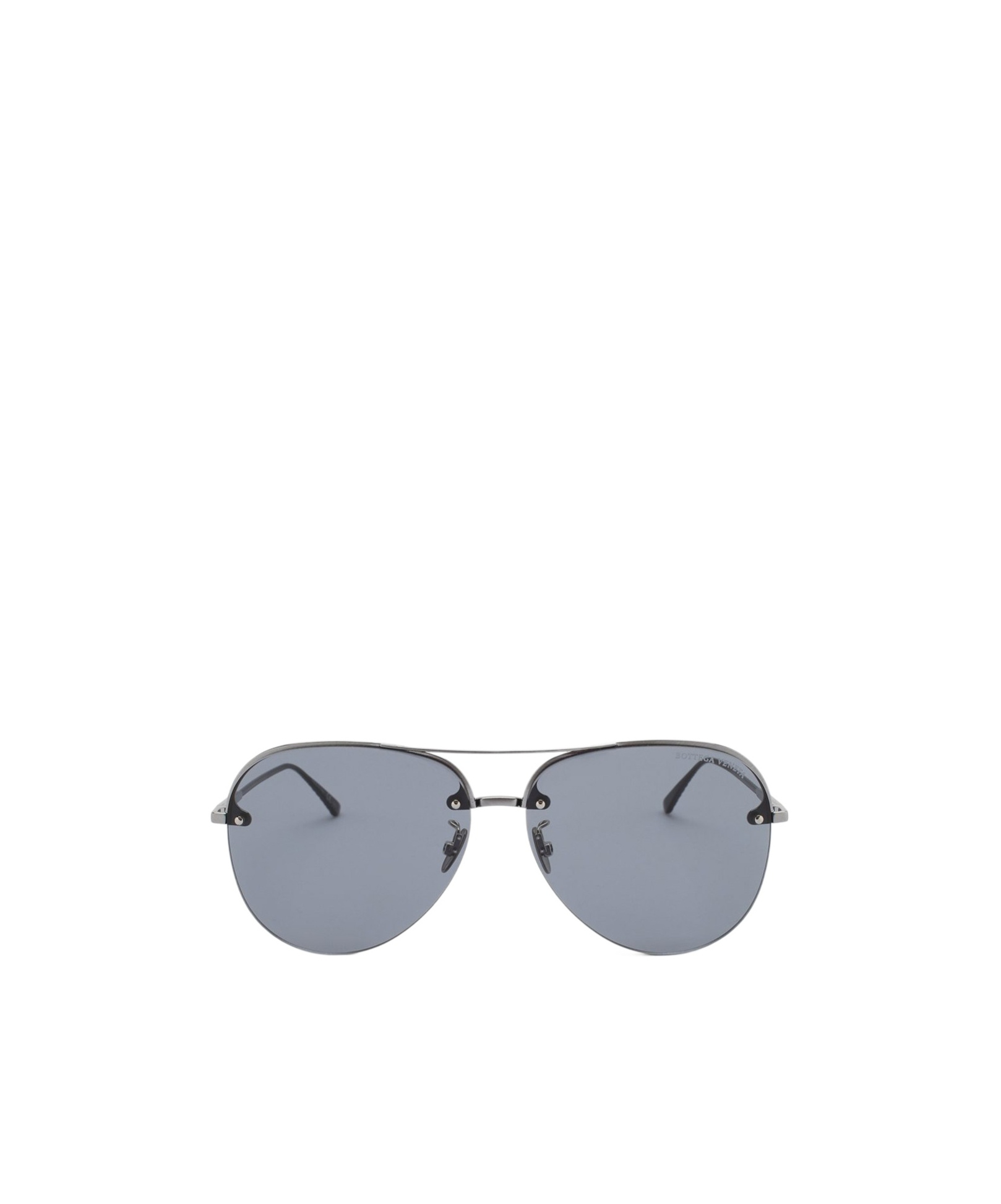 Bottega Veneta Logo Sunglasses In Gray