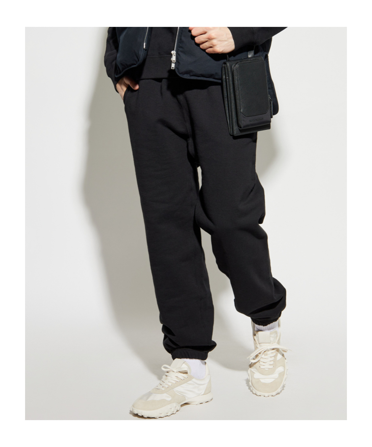 Jil Sander Elastic Waist Sweatpants In Black