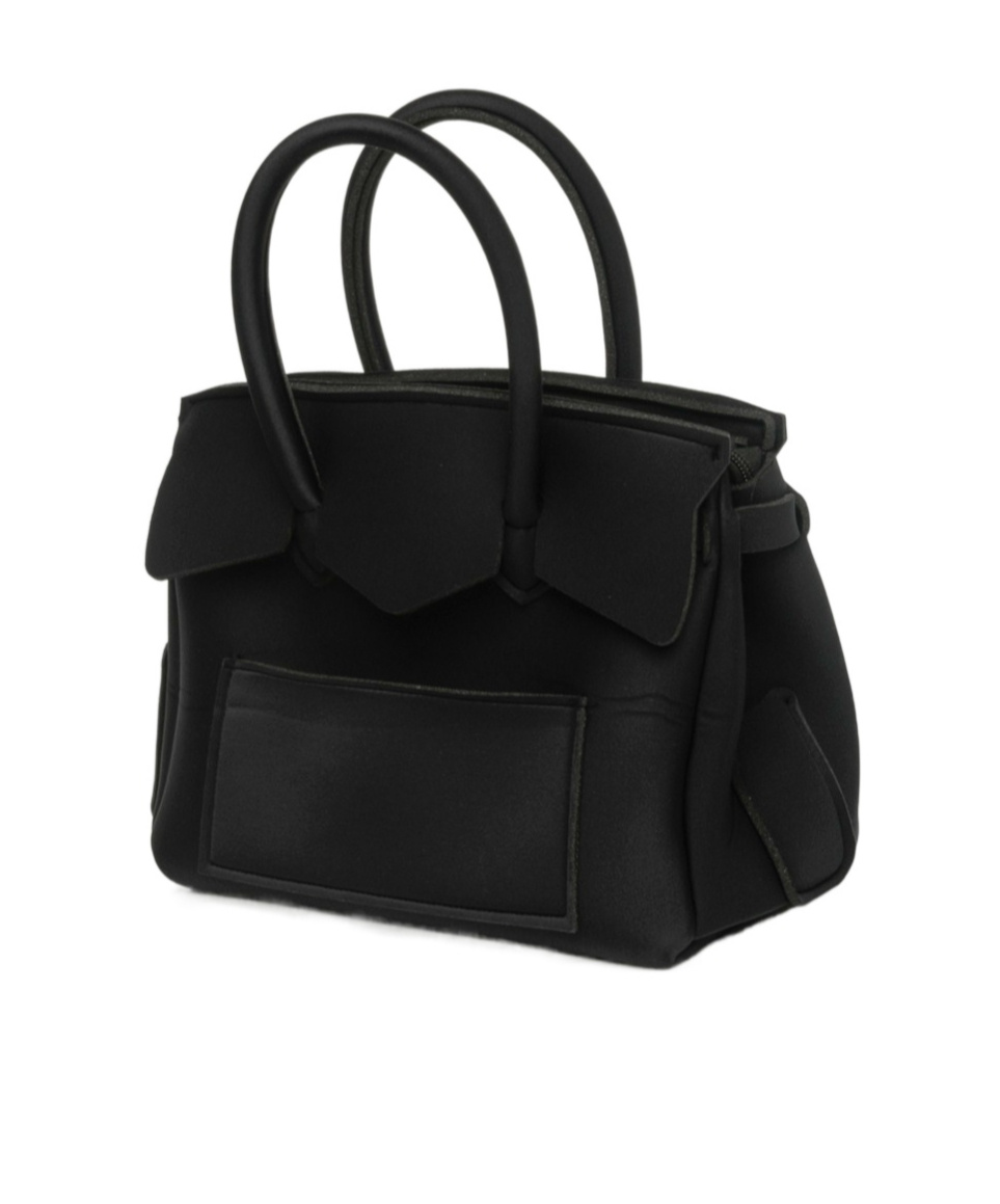 Save My Bag Petite Jumbo Logo Diagonal Backpack In Black