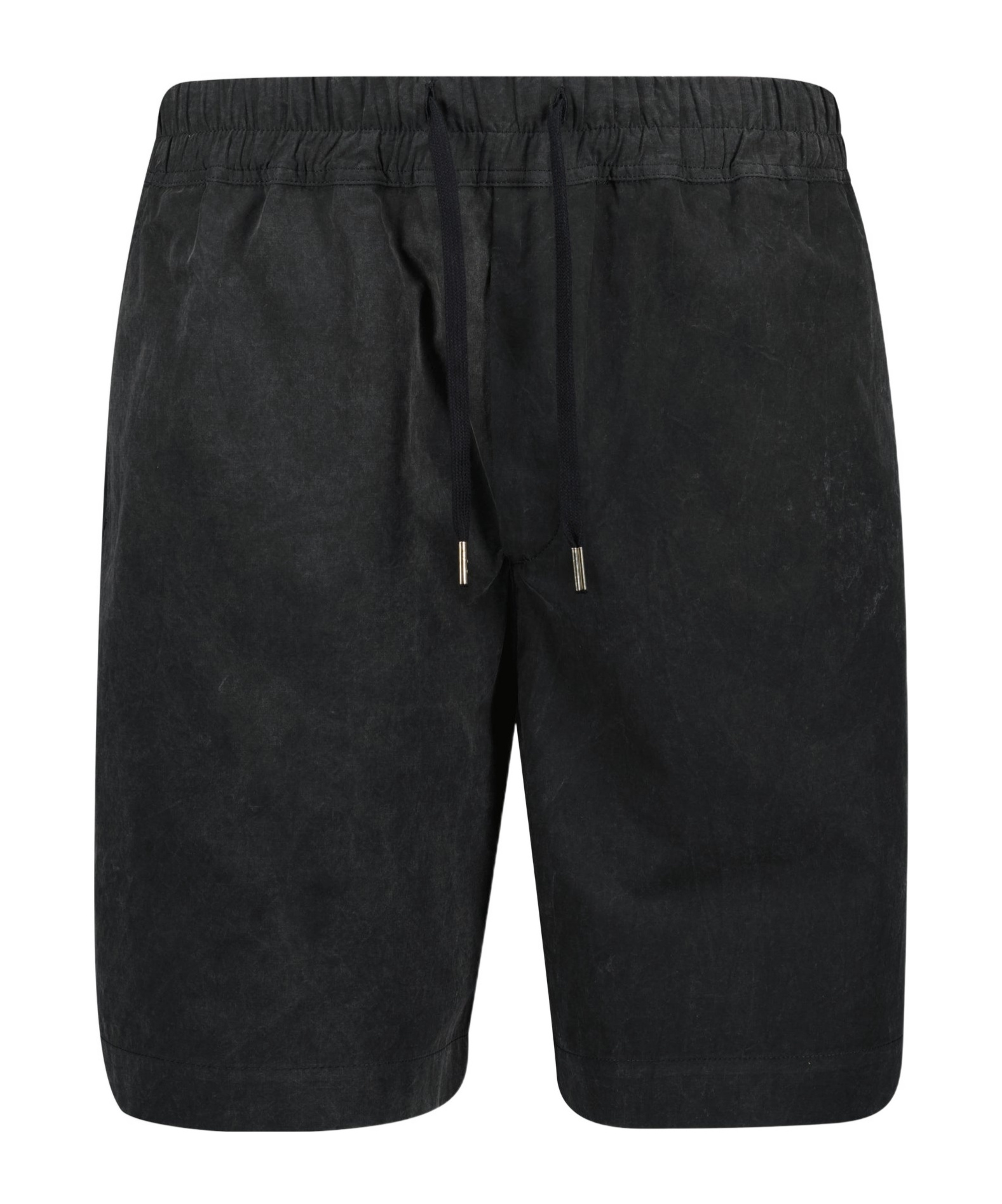 Iro Cotton Drawstring Elastic Waist Shorts In Black