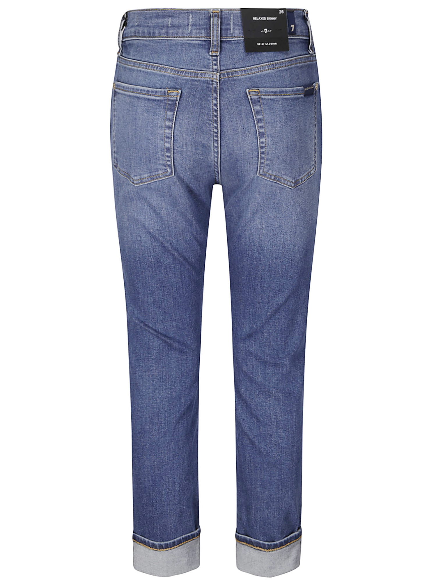 7 For All Mankind Jeans With Belt Loops In Blue