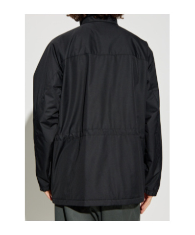 Giorgio Armani Long Sleeve Casual Jacket In Black