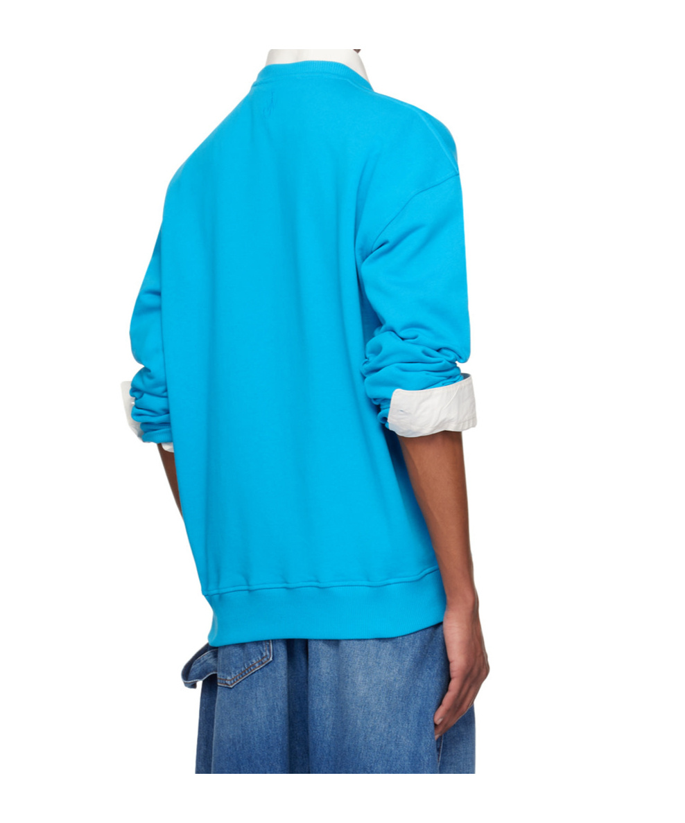 Jw Anderson Round-neck Pullover In Blue
