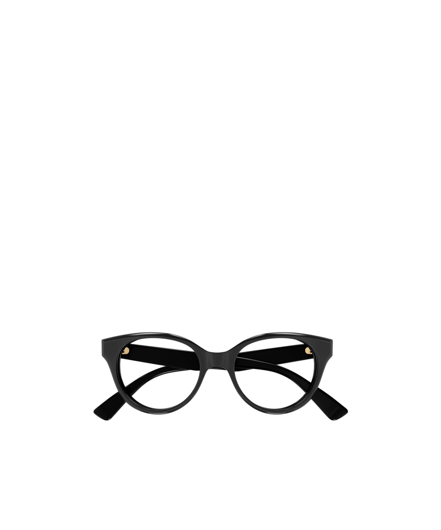 Gucci Logo-engraved Cat-eye Glasses In Black