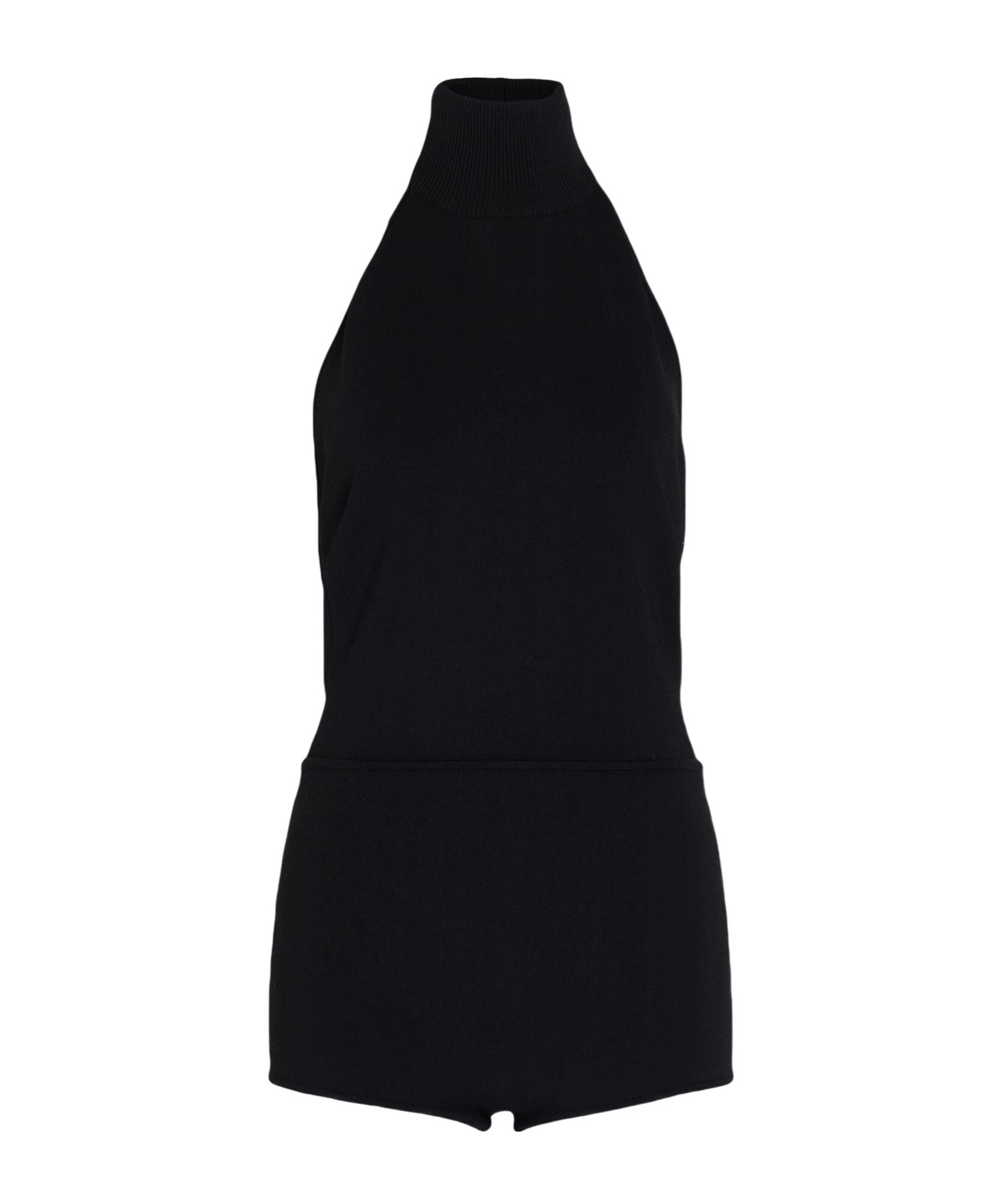 Max Mara Sleeveless Turtleneck Jumpsuit In Black
