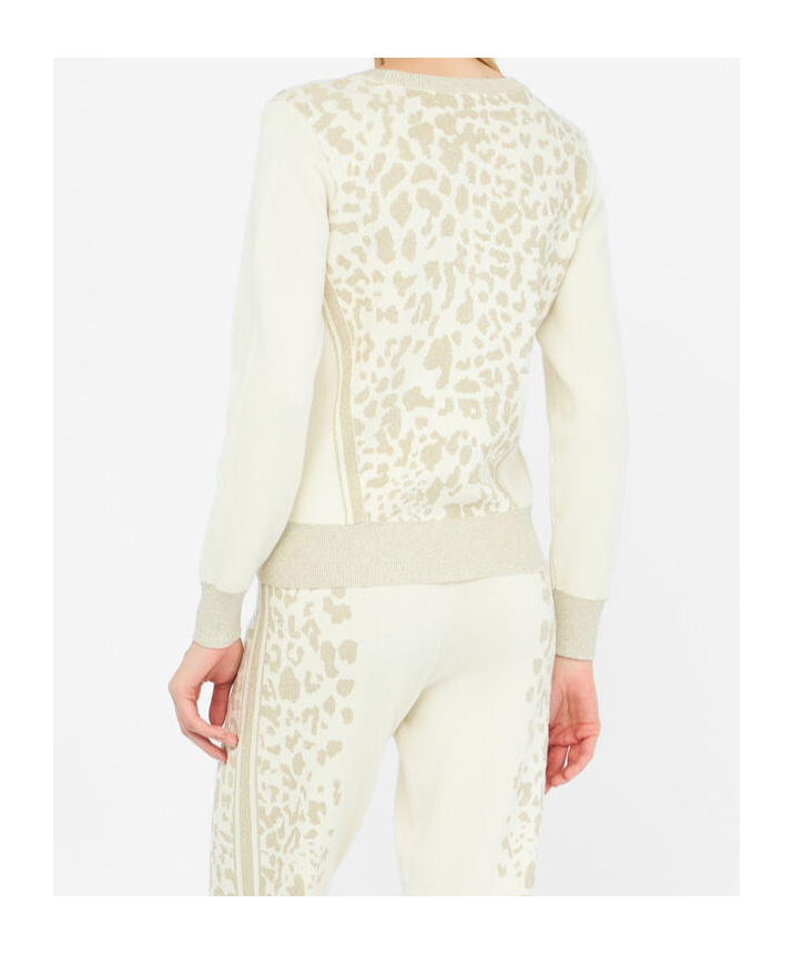 Liu •jo Animal Print Jumper In White