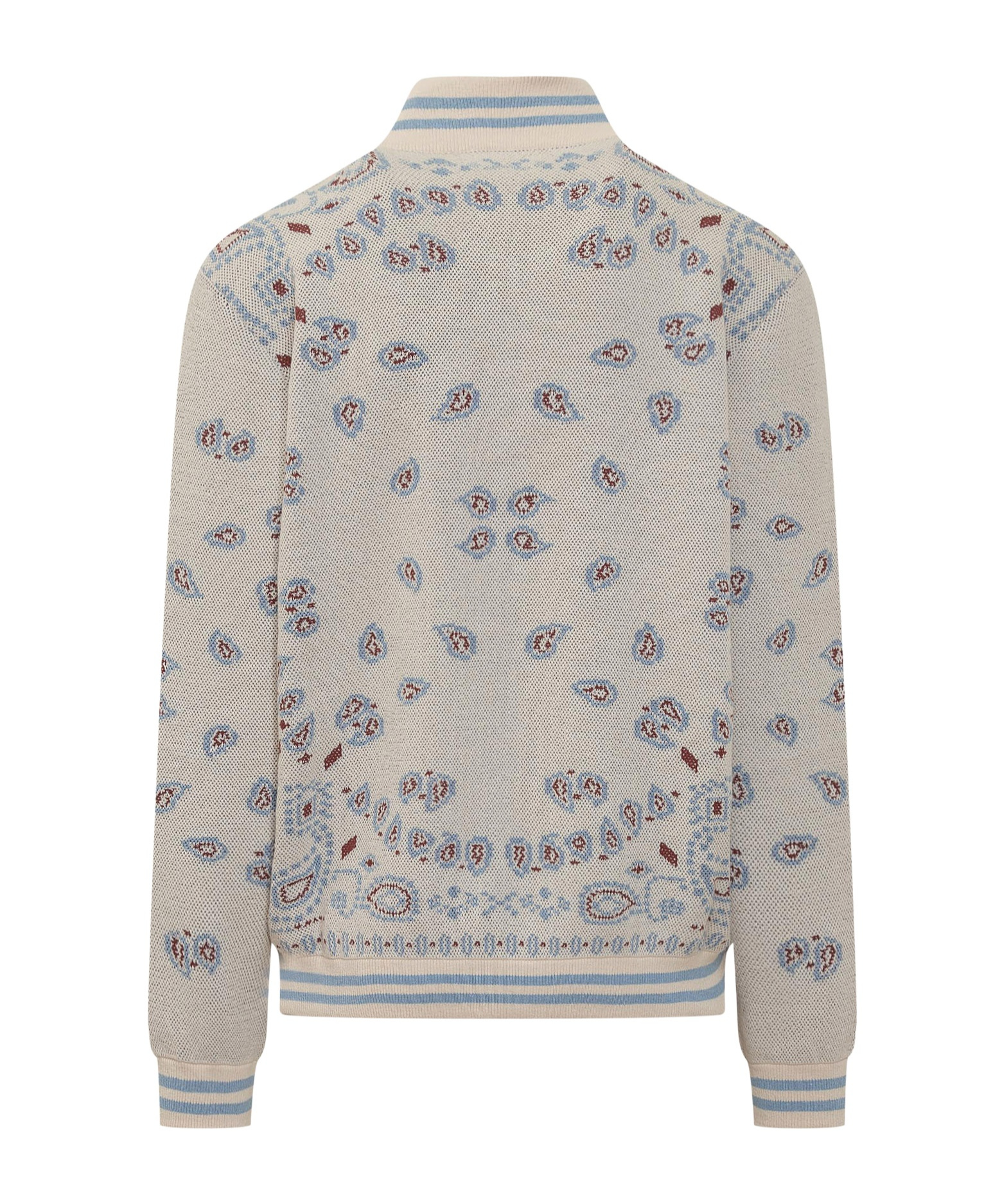 Alanui Stripe-patterned Bomber Jacket In Nude