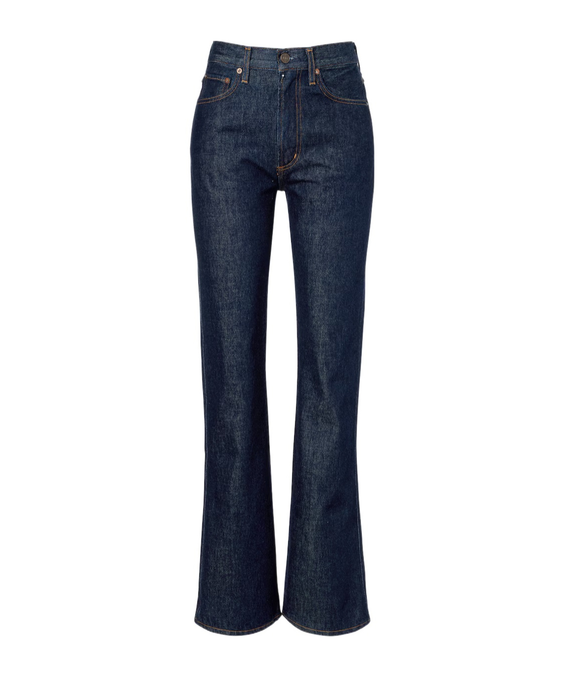 Agolde Leena Mid-rise Flared Denim Trousers In Black