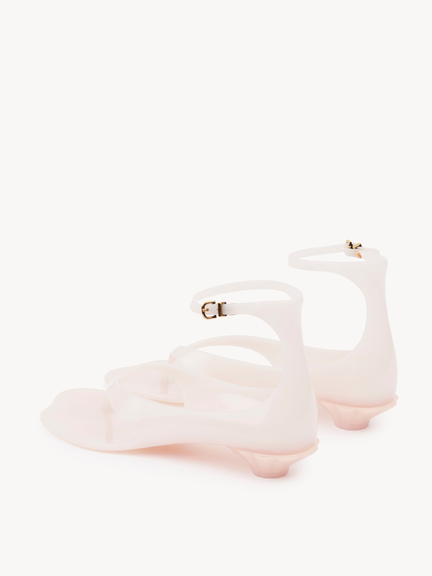 Chloé Rubber Jelly Sandals In Pink
