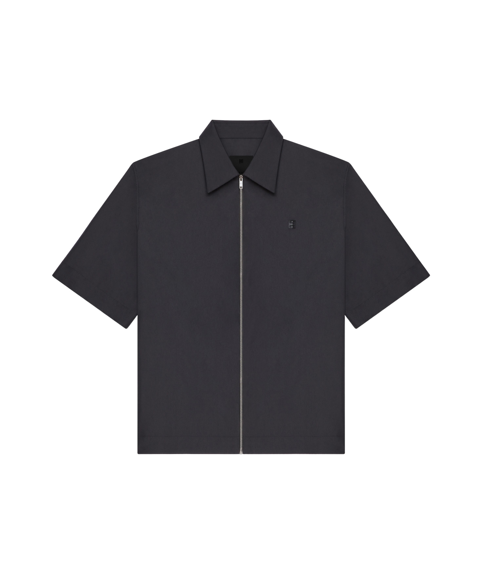 Givenchy Chemise Zippée À Détail 4g In Black