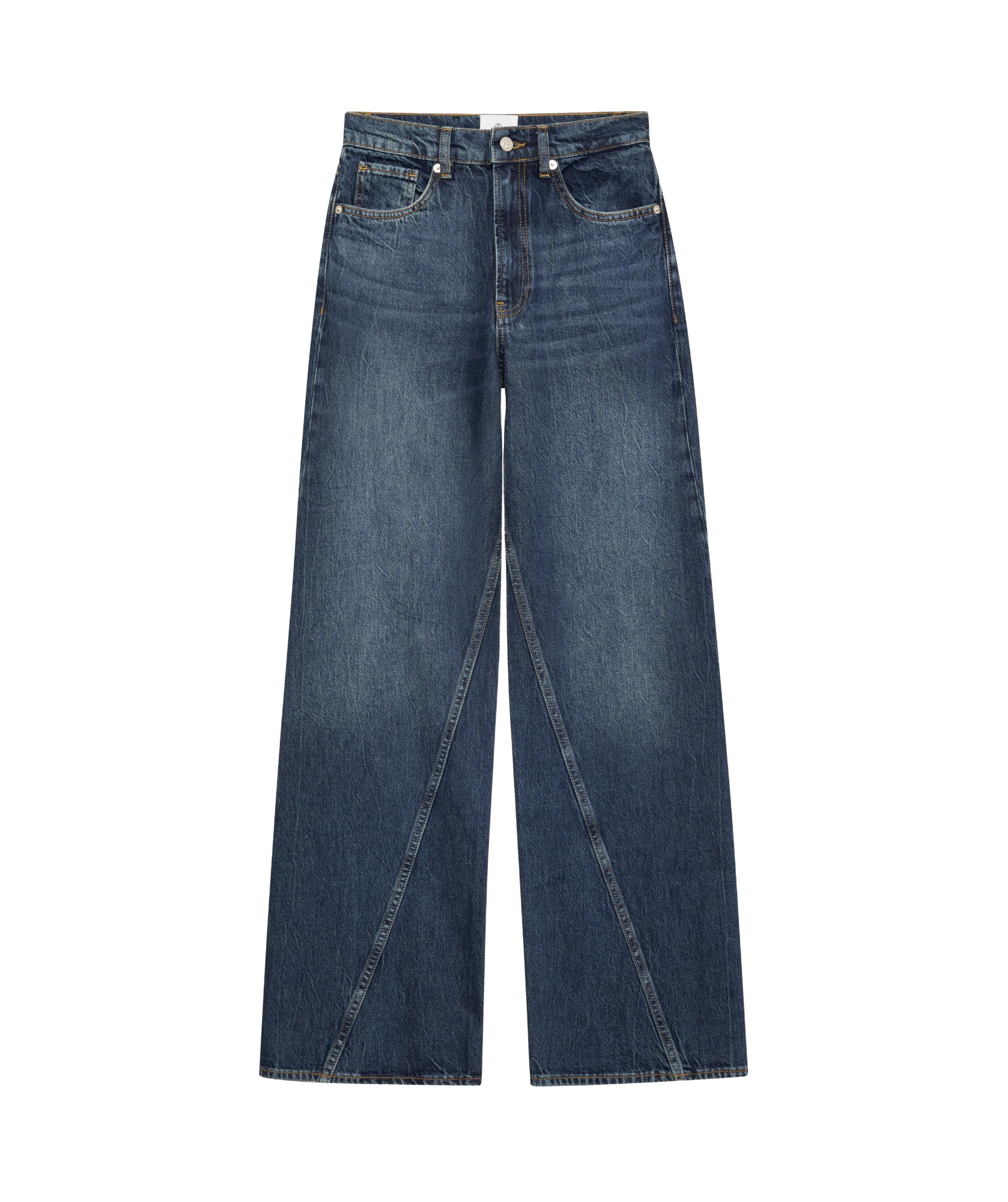 Anine Bing Briley Straight-leg Jeans In Blue