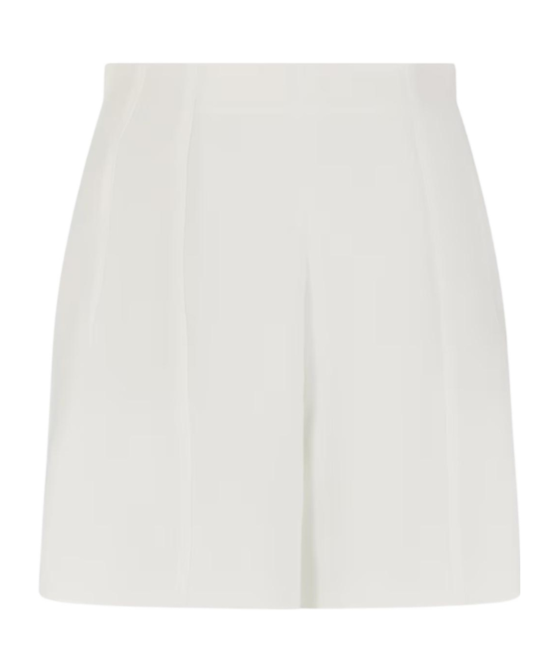 Emporio Armani Icon Triacetate Fabric Shorts In White