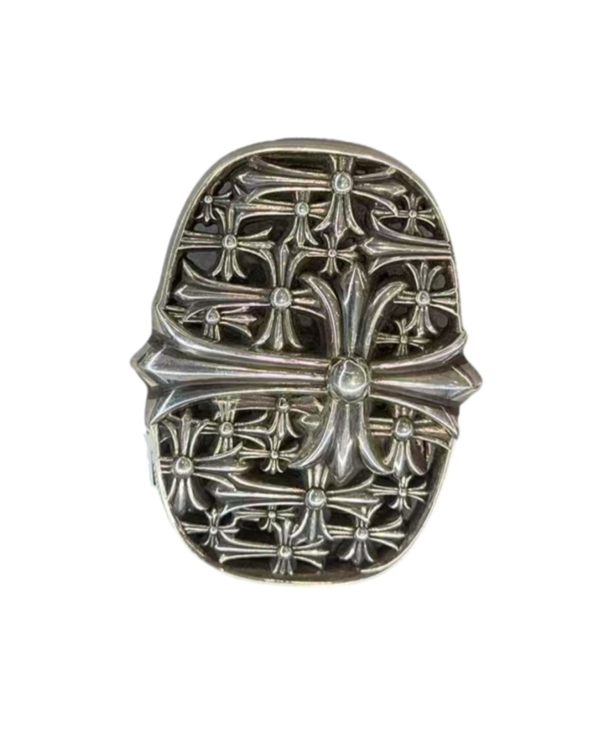 Chrome Hearts Cross Pattern Belt Buckle In Gold