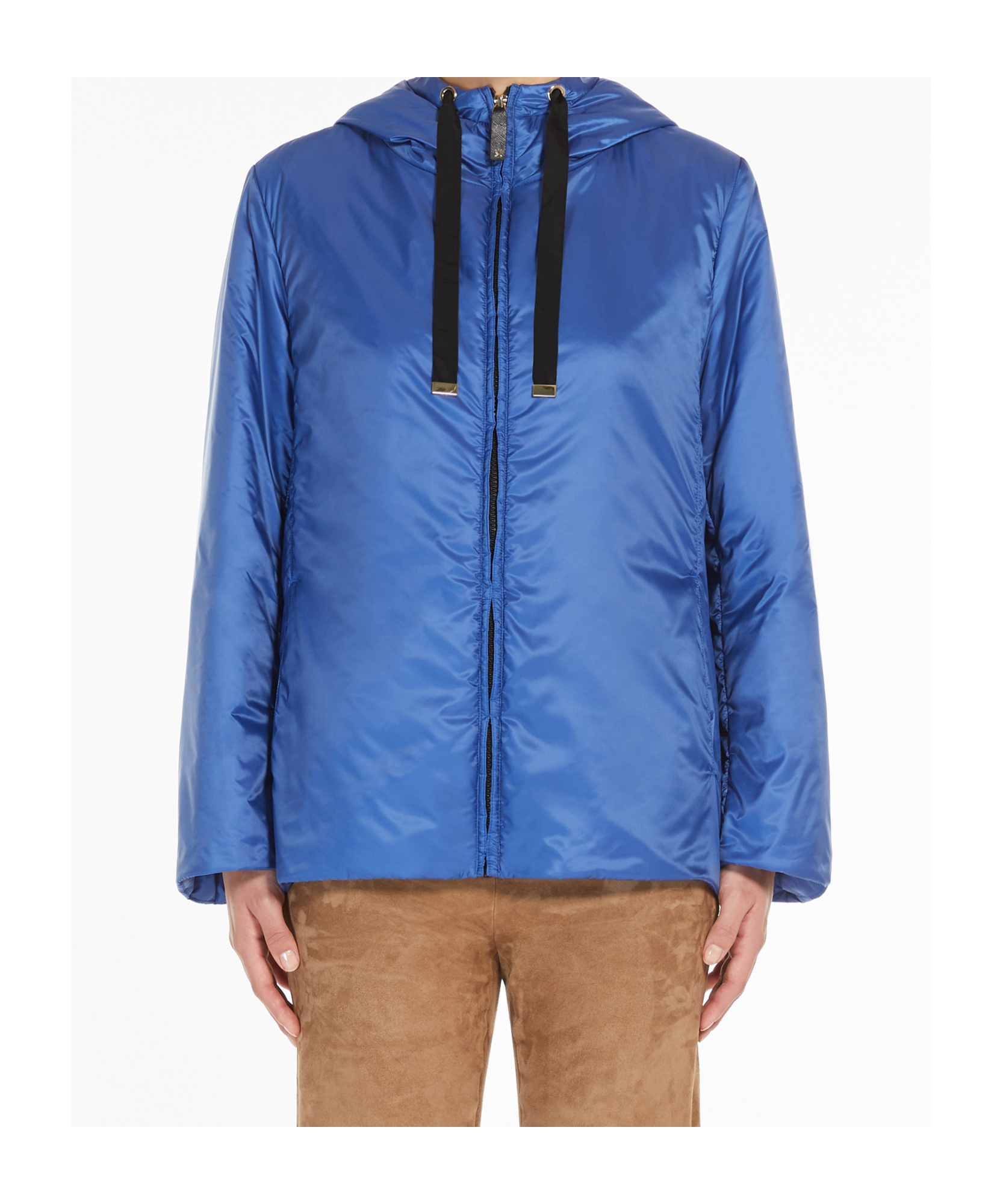 Max Mara Long-sleeved Casual Jacket In Blue