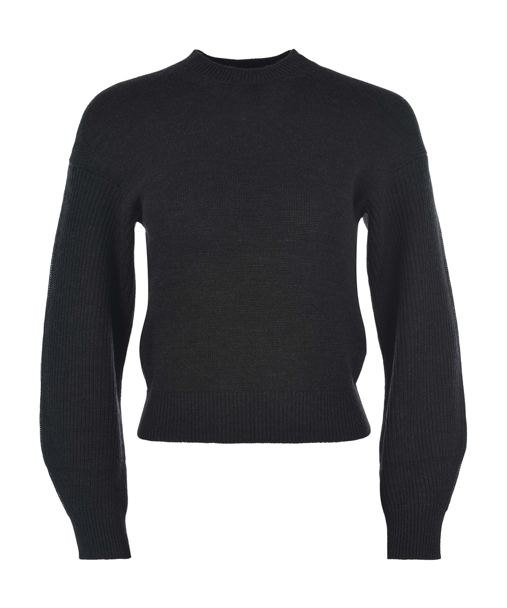 Max Mara Leisure Crewneck Long-sleeved Jumper In Black