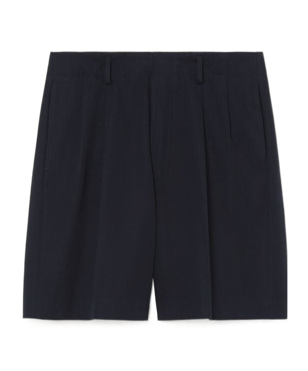 Loro Piana Joetsu Bermuda Shorts In Navy Blue