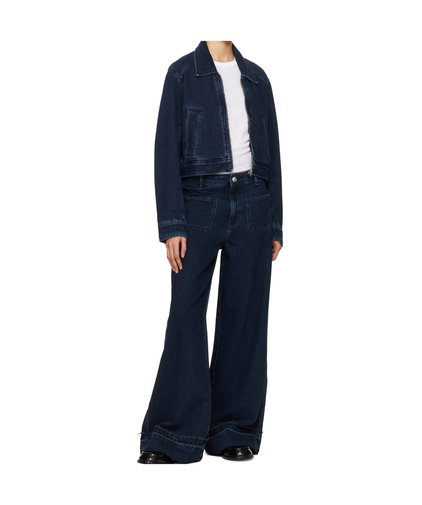 Rag & Bone Jeans With Belt Loops In Black