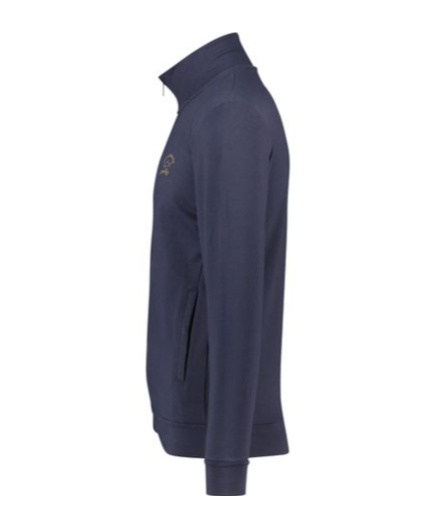 Paul & Shark Logo-print Zip-up Sweatshirt In Dark Blue