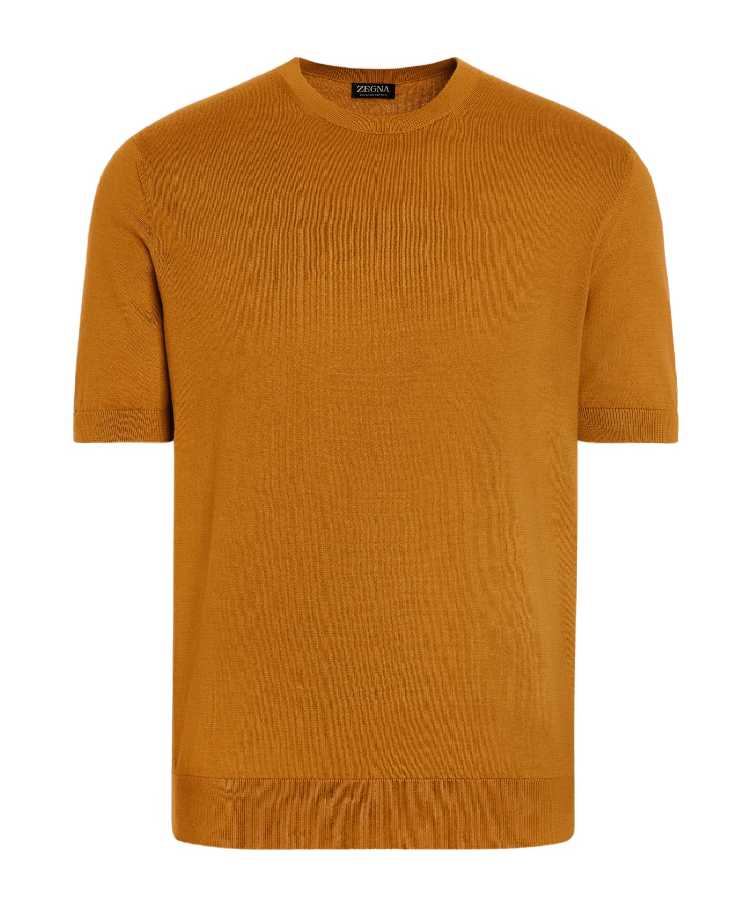 Shop Zegna Cotton T-shirt In Orange