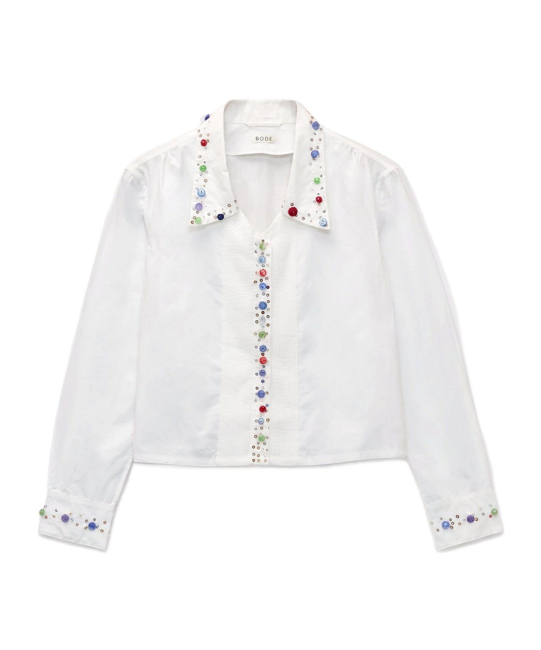Bode Long-sleeved Shirt In White