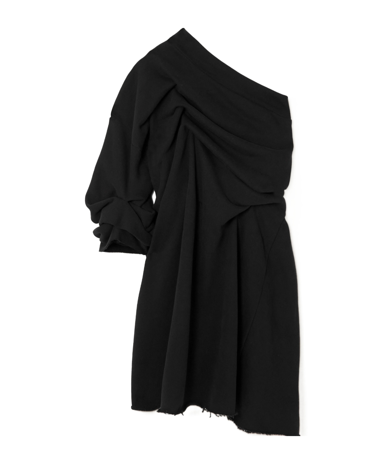 Dries Van Noten One-sleeve Knit Dress In Black
