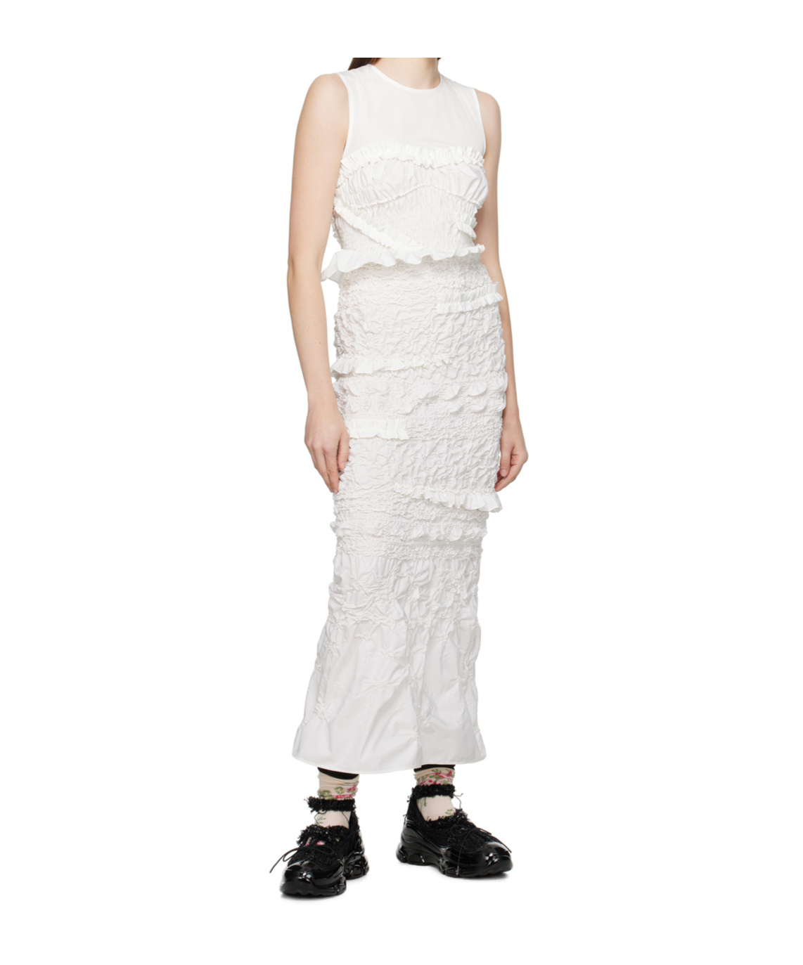 Cecilie Bahnsen Vanda Ruffled Midi Dress