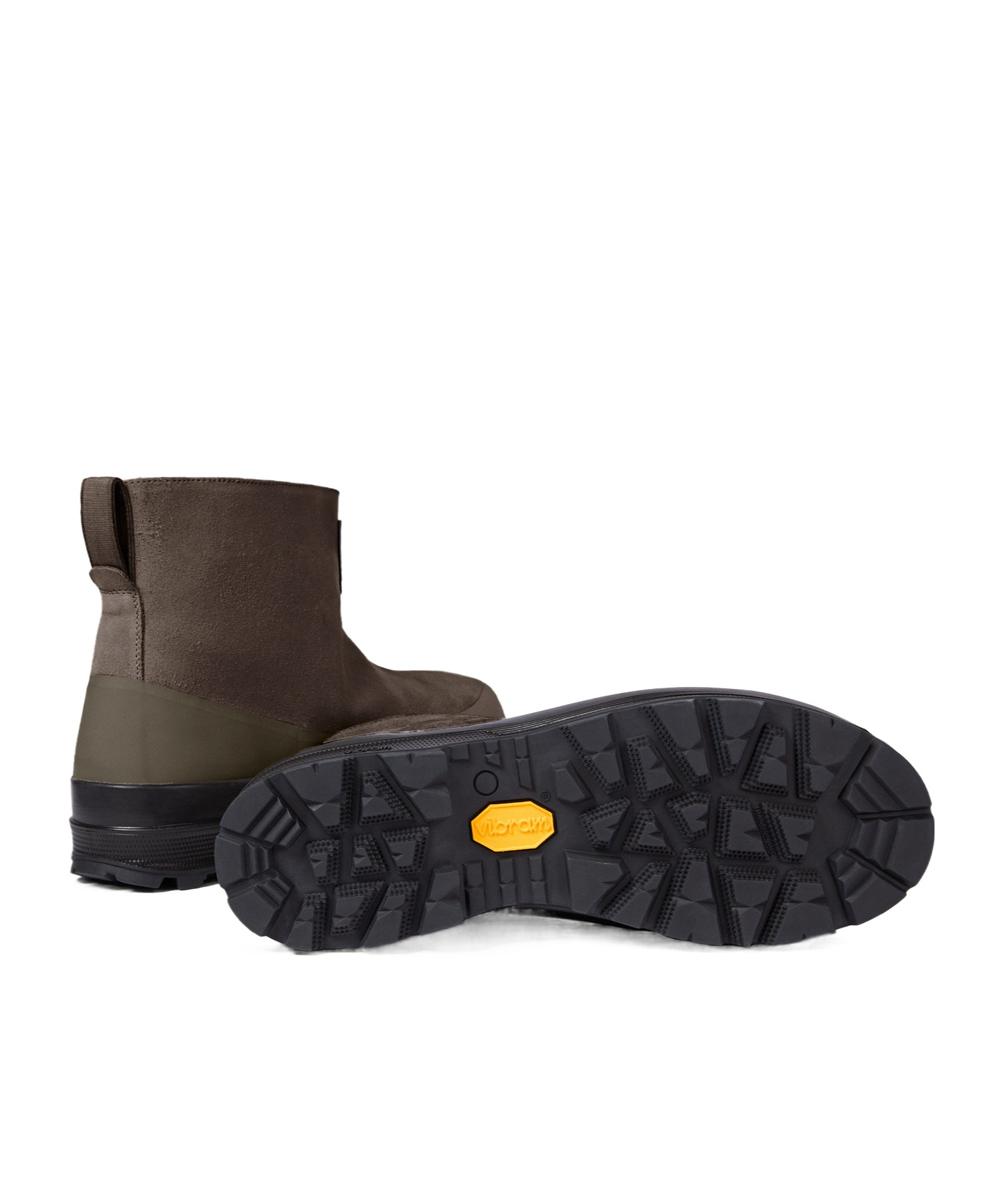 Stone Island Ankle Boot With Vibram Sole For Shock Absorption In Green