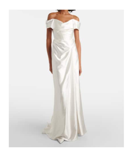 Vivienne Westwood Bridal Mabel Silk Satin Bustier Gown In White