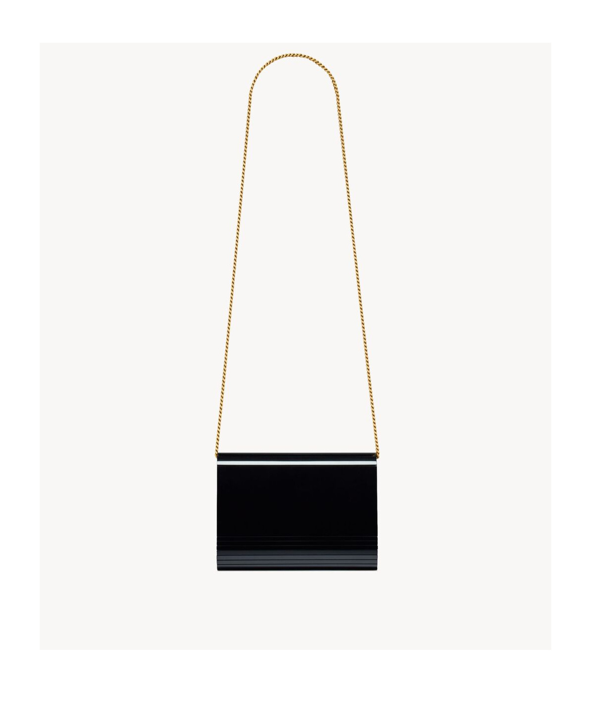 Saint Laurent Vicky Minaudière In Plexiglas