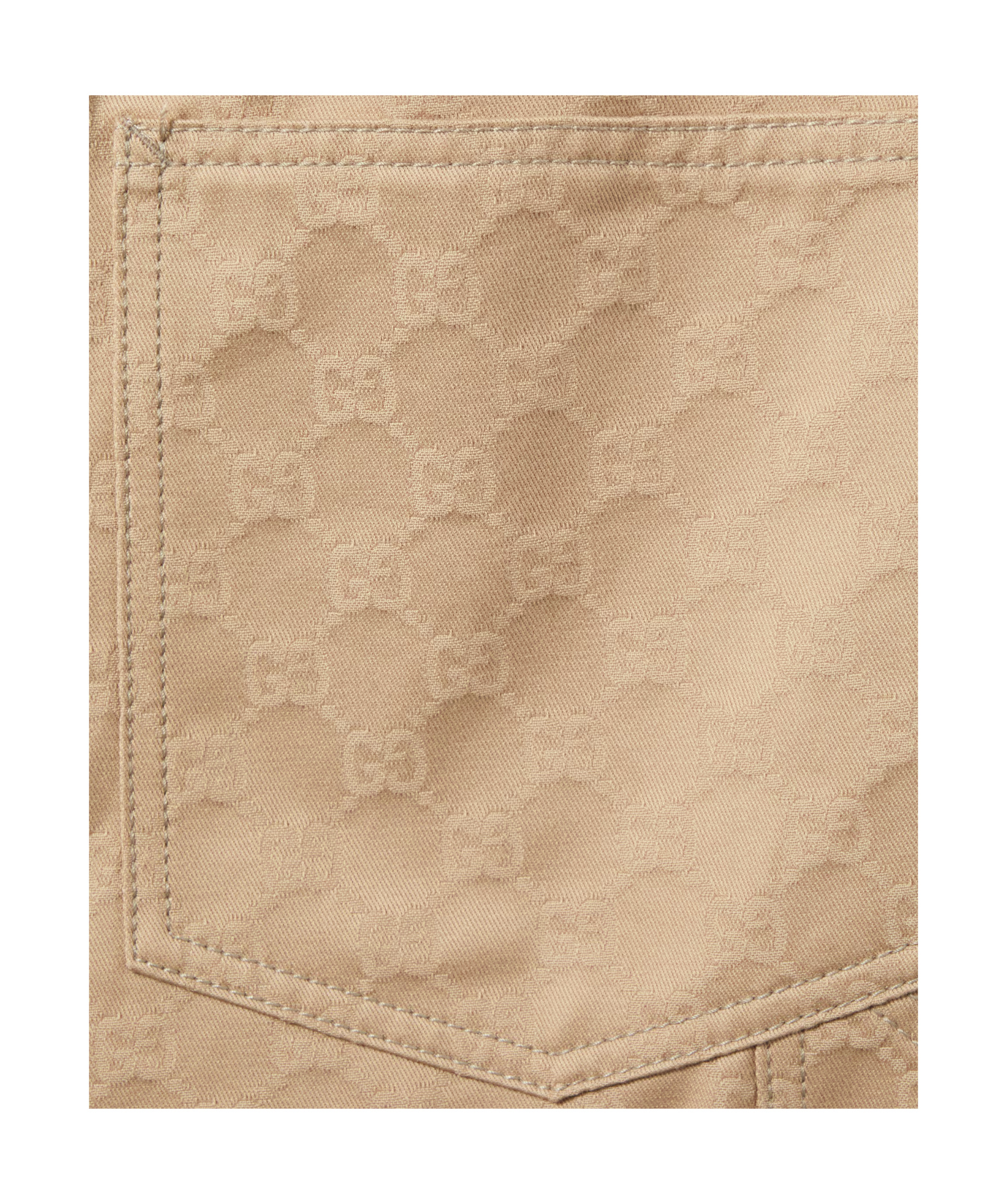 Gucci Embroidered-logo Straight Trousers