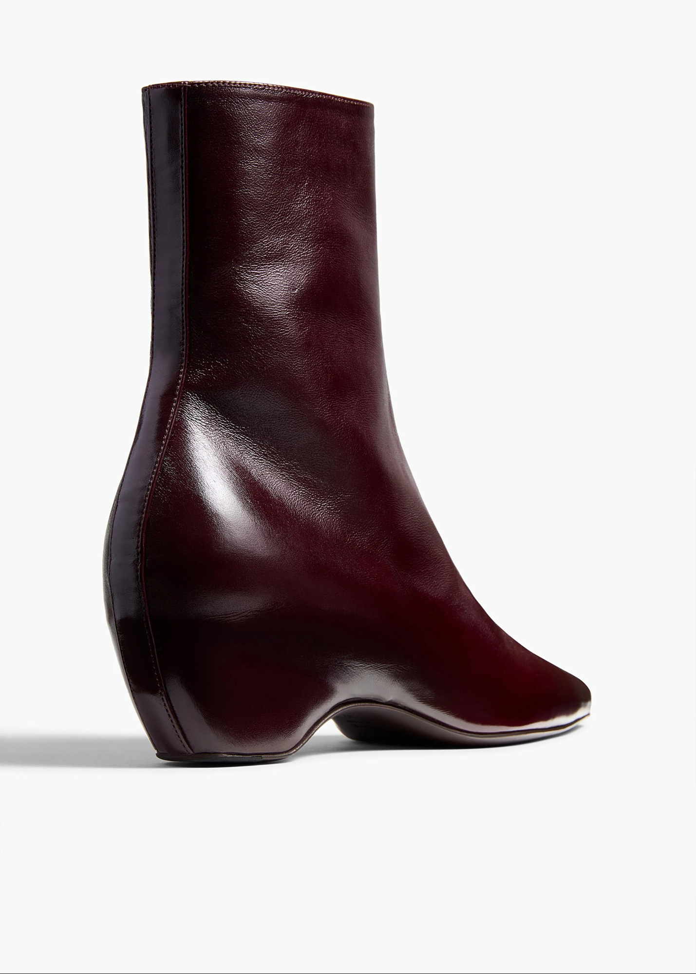 Khaite Sybil Ankle Boot In Burgundy