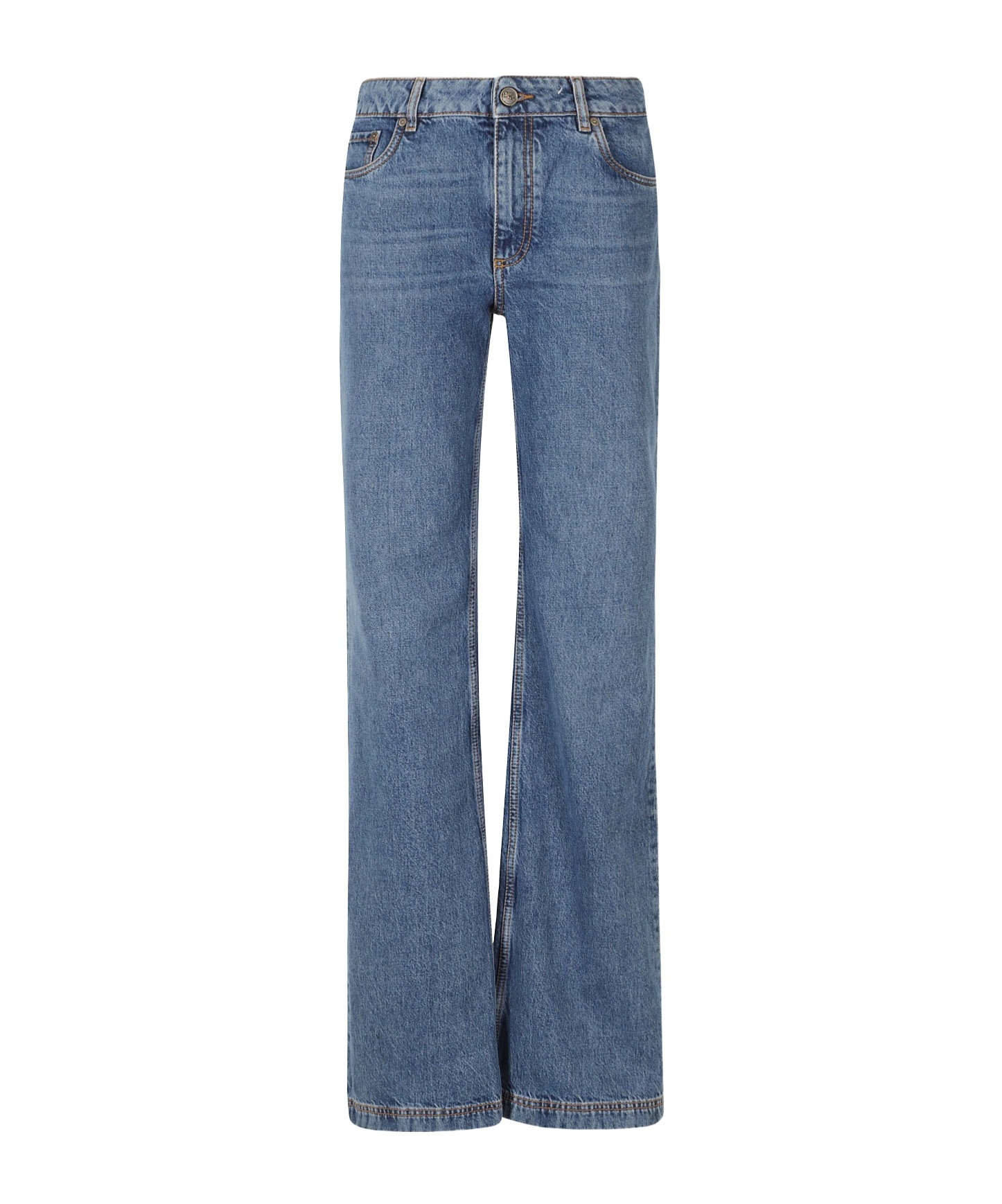 Etro Belt-loop Jeans In Blue
