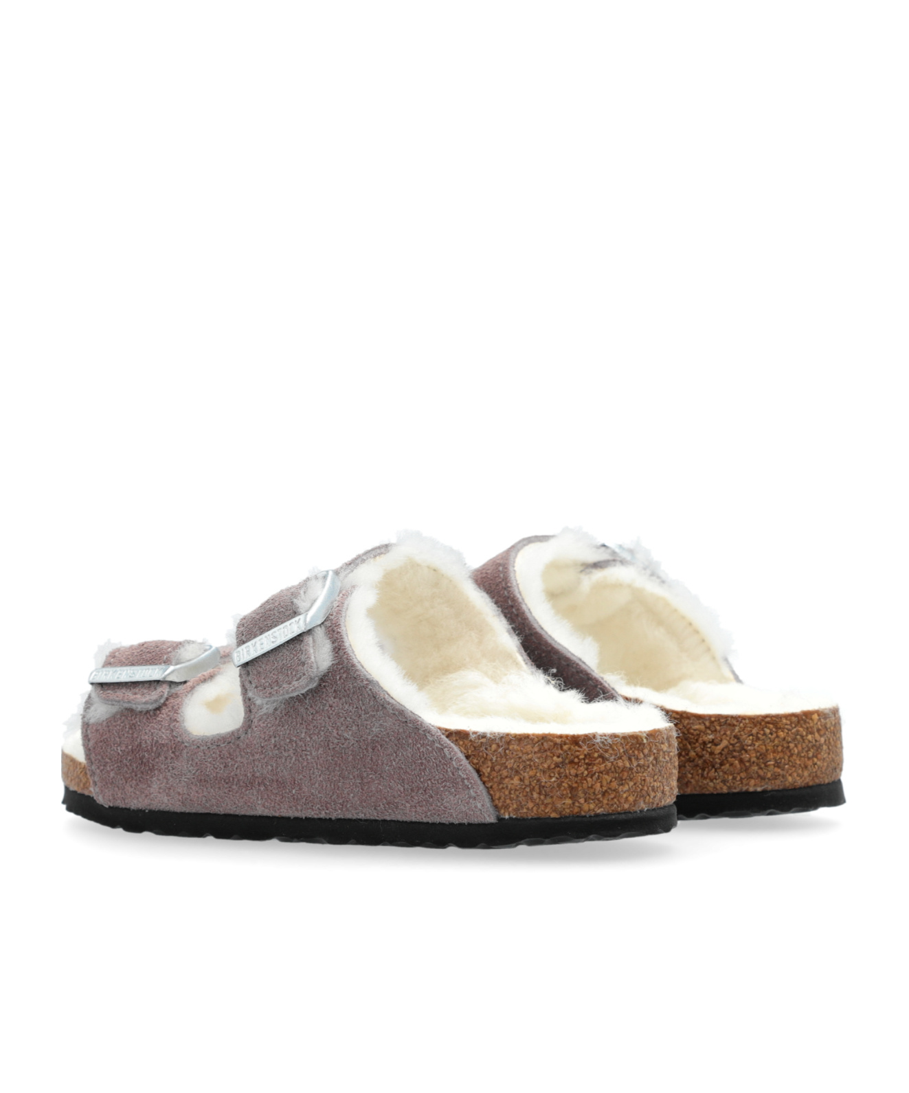 Birkenstock Arizona Shearling Sandals In Black