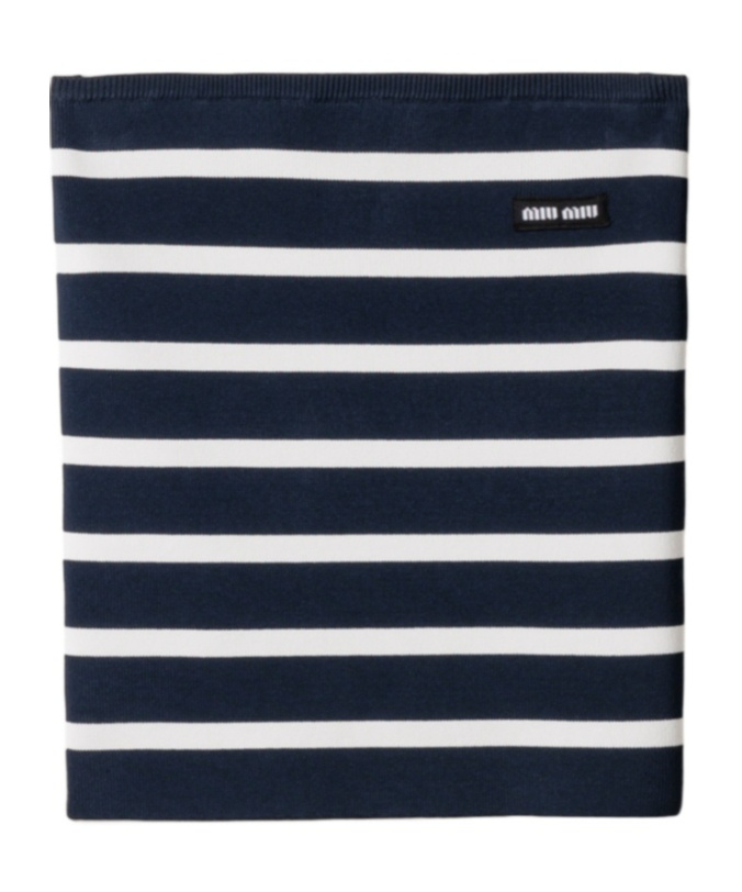 Miu Miu Striped Knit Tube Top