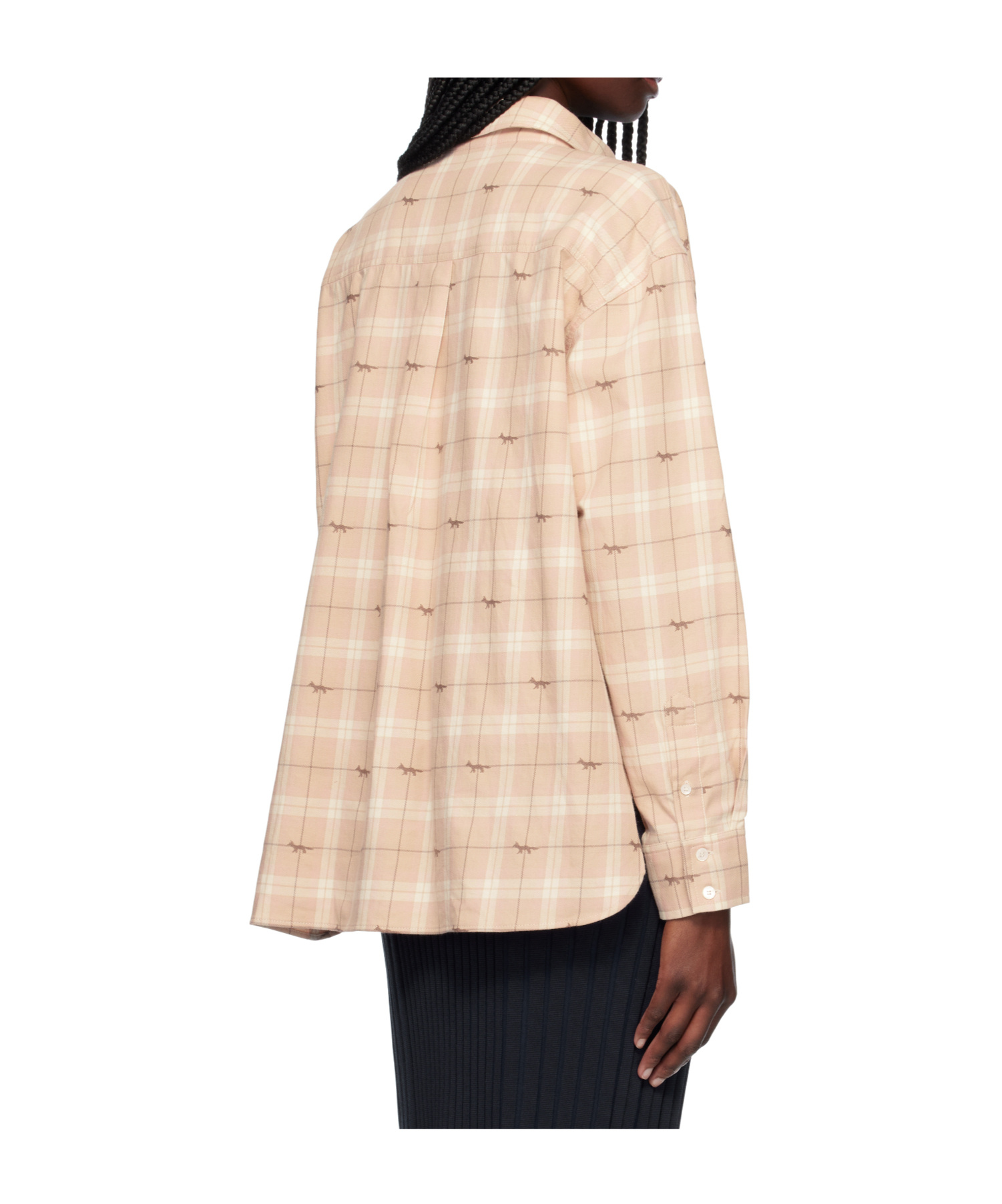 Maison Kitsuné Light Overshirt In Neutral