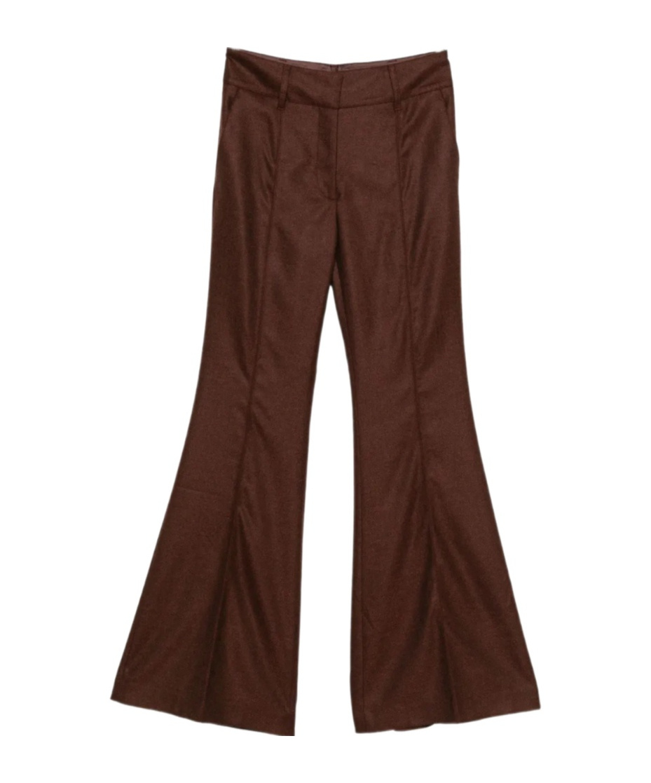 Gabriela Hearst Flared Casual Pants In Brown