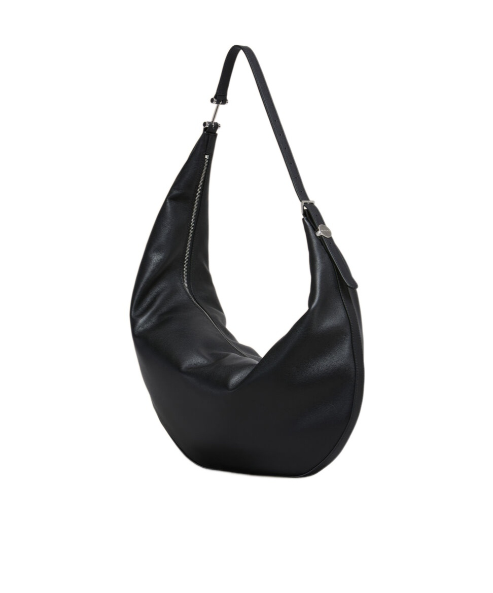 Marni Smooth Adjustable Strap Shoulder Bag In Black
