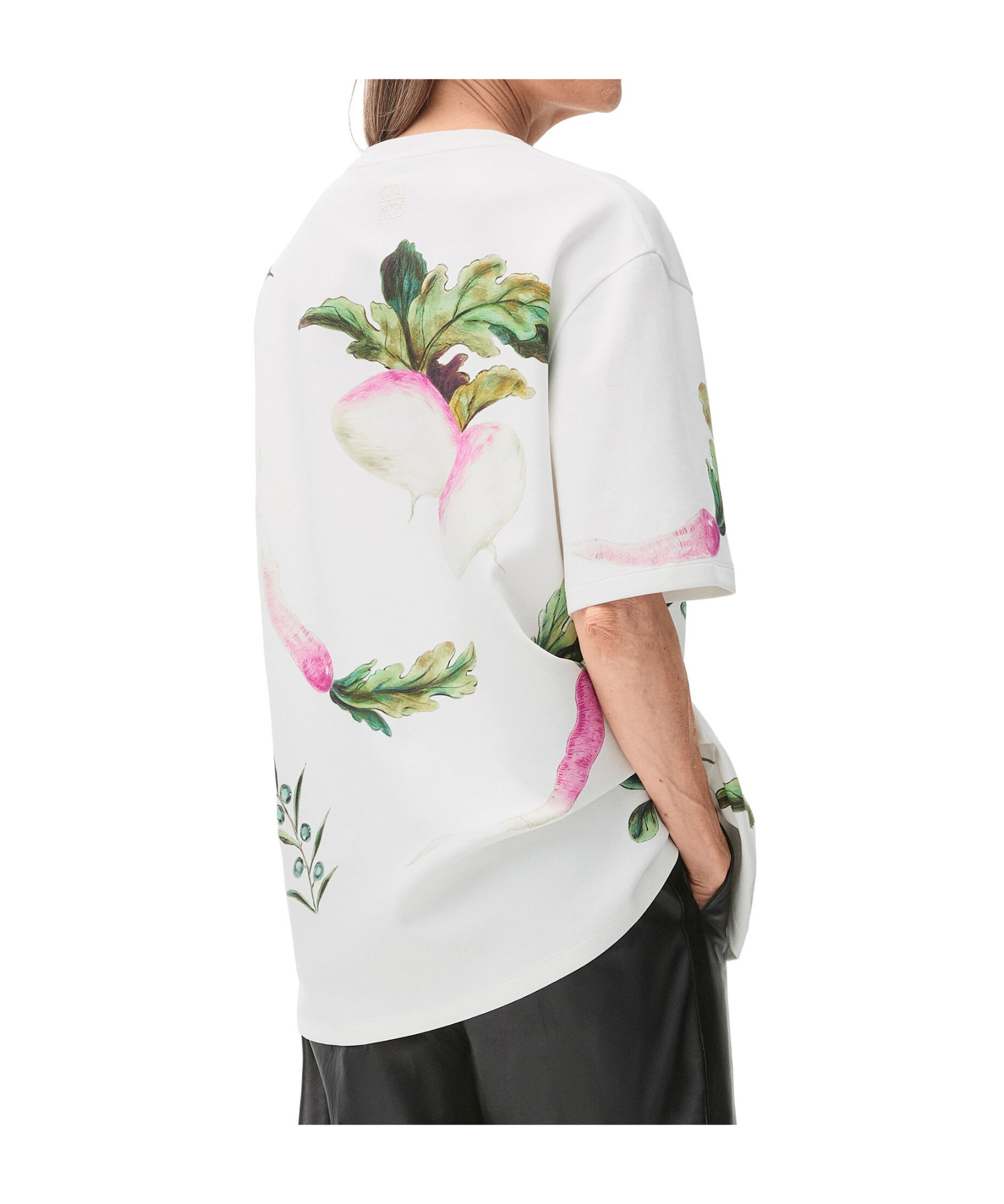 Loewe Item O-neck Short-sleeved T-shirt In White