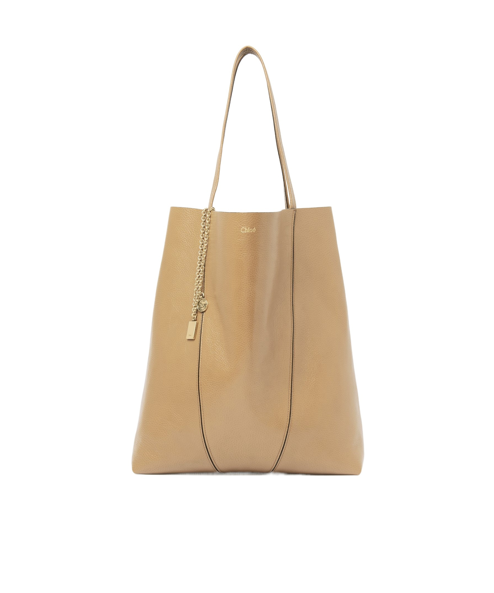 Chloé Large Spin Tote In Brown