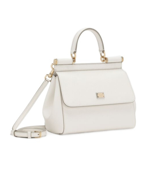 Dolce & Gabbana Medium Sicily Tote Bag In White