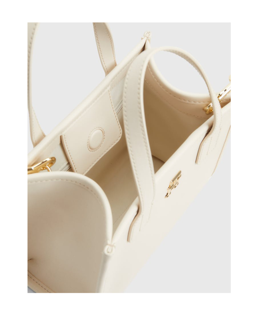Tommy Hilfiger Th City Small Letter Tote Bag In White
