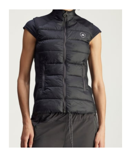 Adidas By Stella Mccartney Quilted Panelled Gilet In Multi