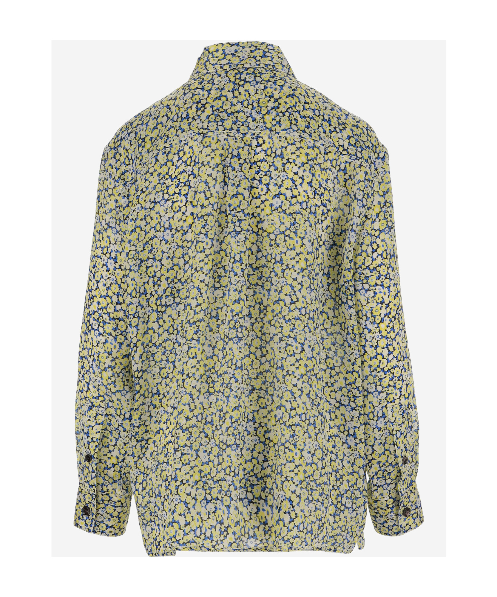 Bottega Veneta Printed Silk Shirt In Multicolor