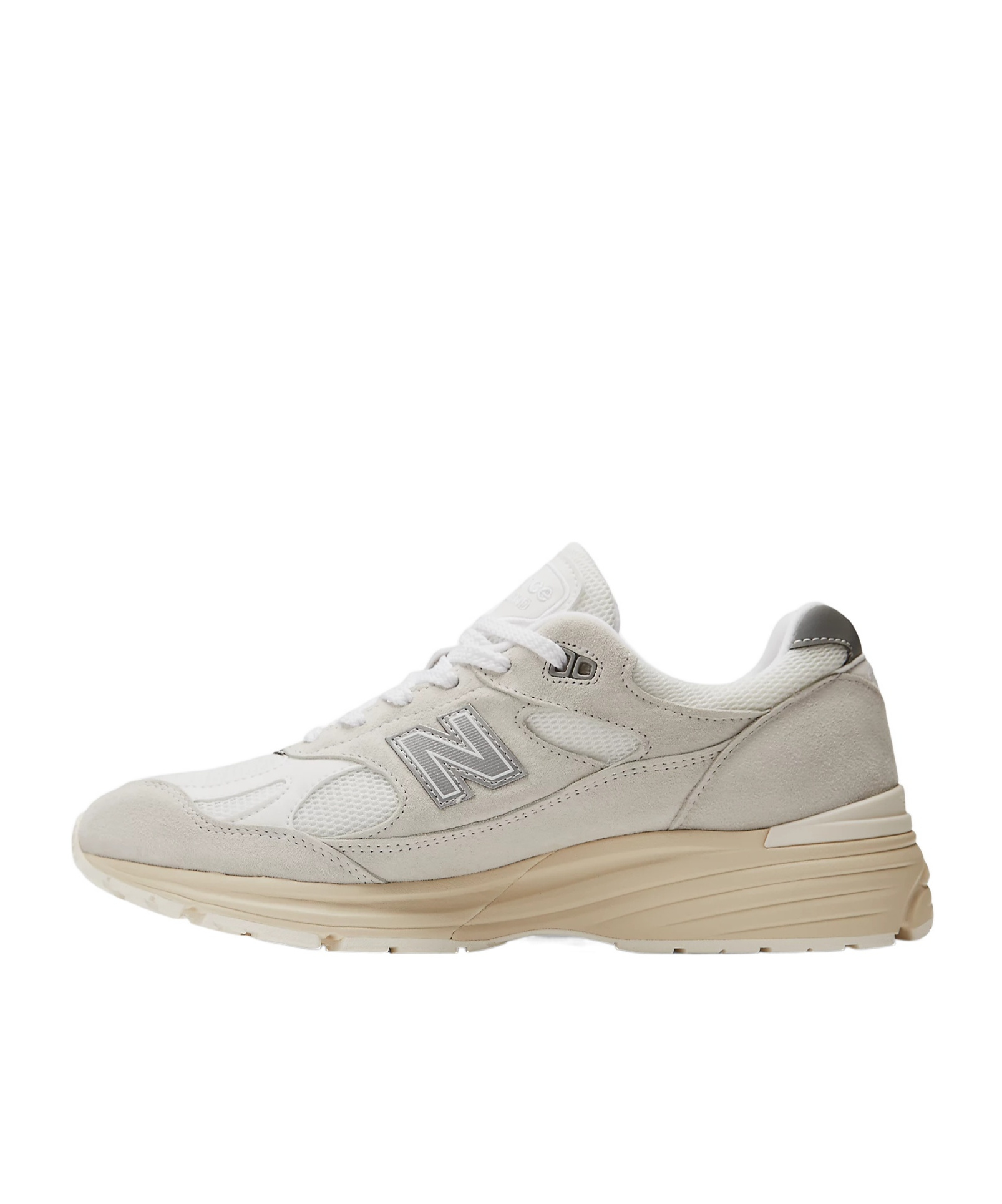 New Balance Sporty Pigskin And Mesh Sneakers With Cushioned Sole In Wind Chime With White And Frozen Dew