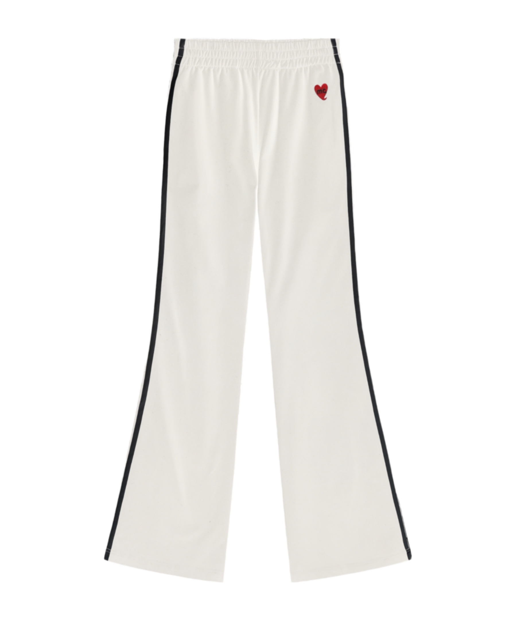 Marissa Chiara Heart Pattern Sweatpants In White
