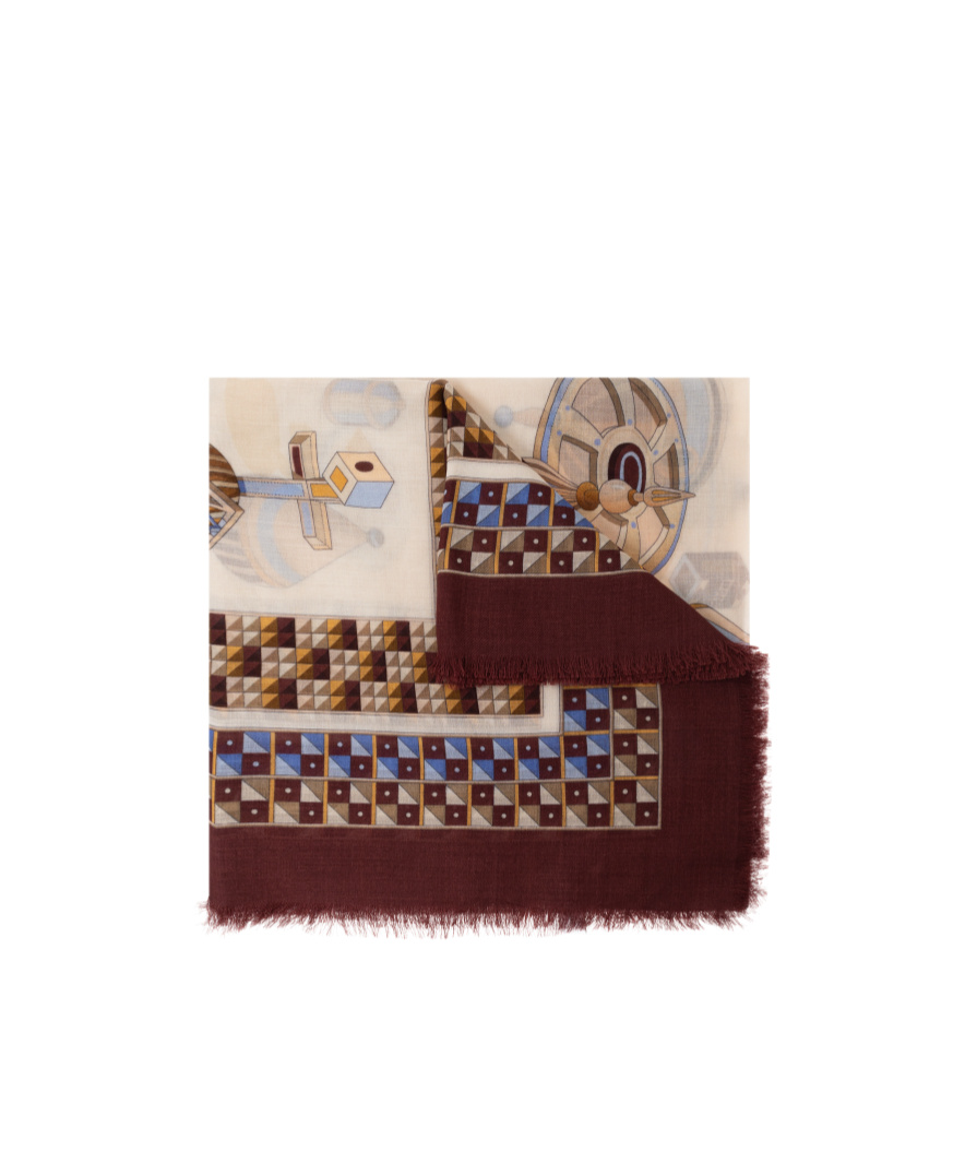 Ferragamo Printed Scarf In Multicolor